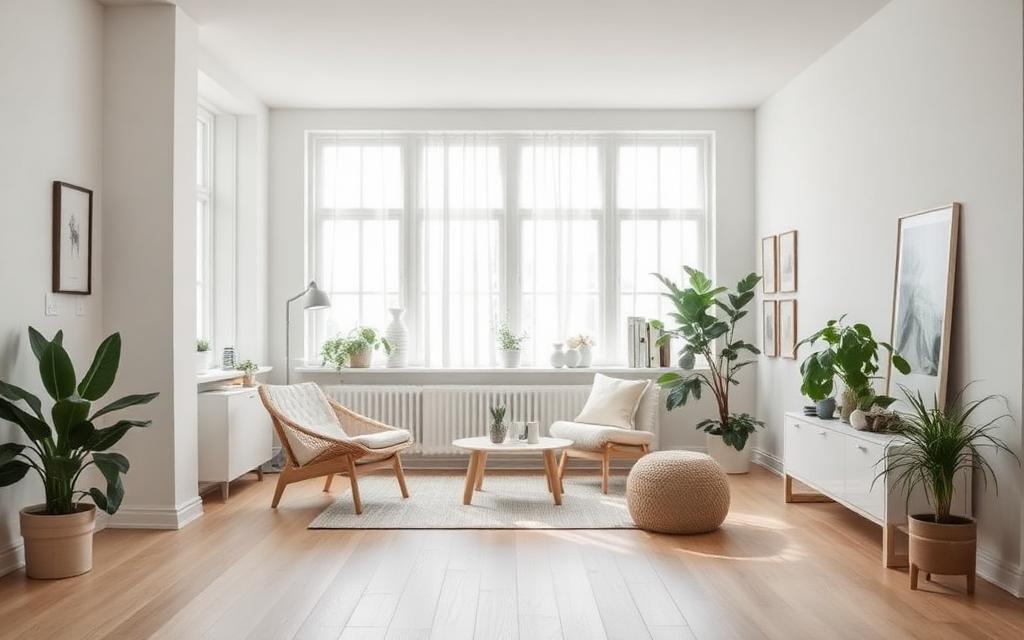 Ljus svensk bostadsinteriör